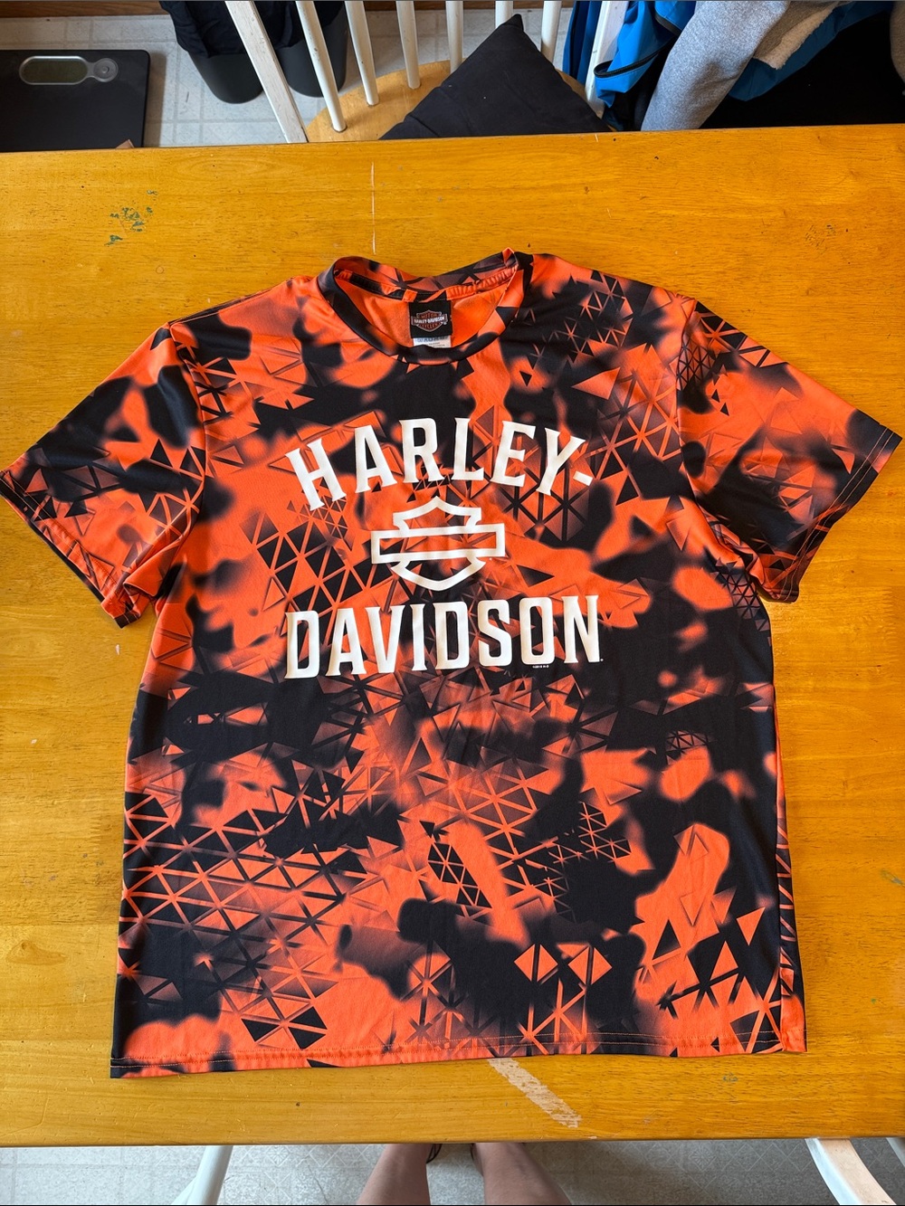 Harley Davidson men’s hi-vis shirt. Size Large